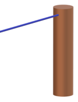 Picture 2: Wire straight into pole